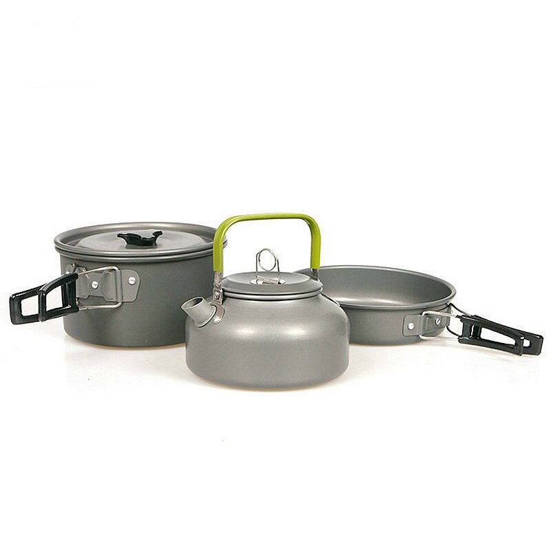 4-5 person Outdoor Cookware Set DS500 Camping Cooking Pot Pan Set Camping Cookware Kit Cooking Set Travel Tableware Outdoor Bowl