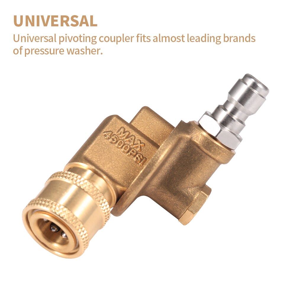 High Pressure Washer Nozzle Rotary Joint Accessories For 240 Degree 4500 PSI Groove Cleaner Rotary Joint