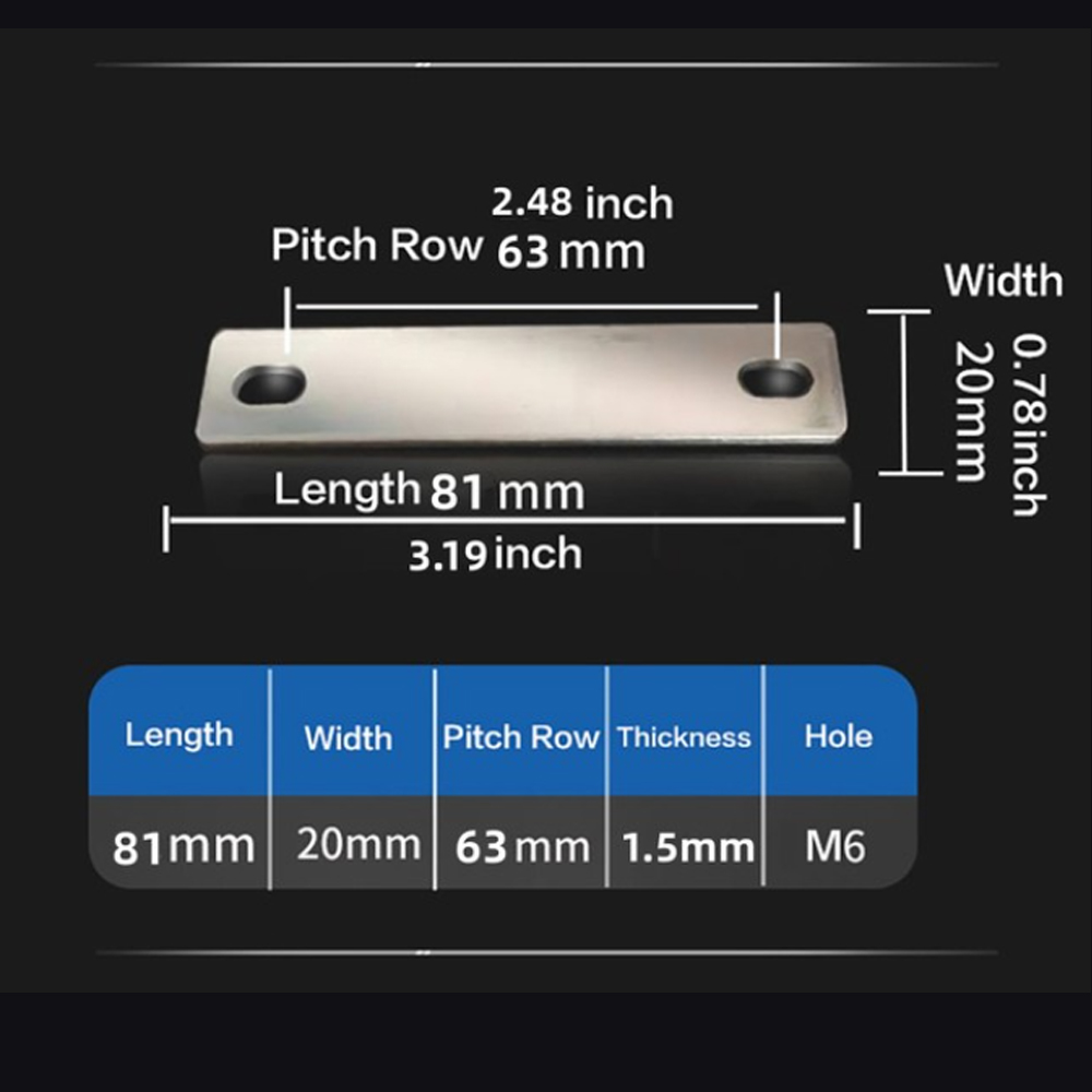 Pure Copper Busbar Nickel Coated Battery Temrinal Connection Bar 27mm,30mm, 35mm, 38mm, 40mm, 45mm, 50mm, 68mm, 72mm, 83mm, 85mm: Fuchsia