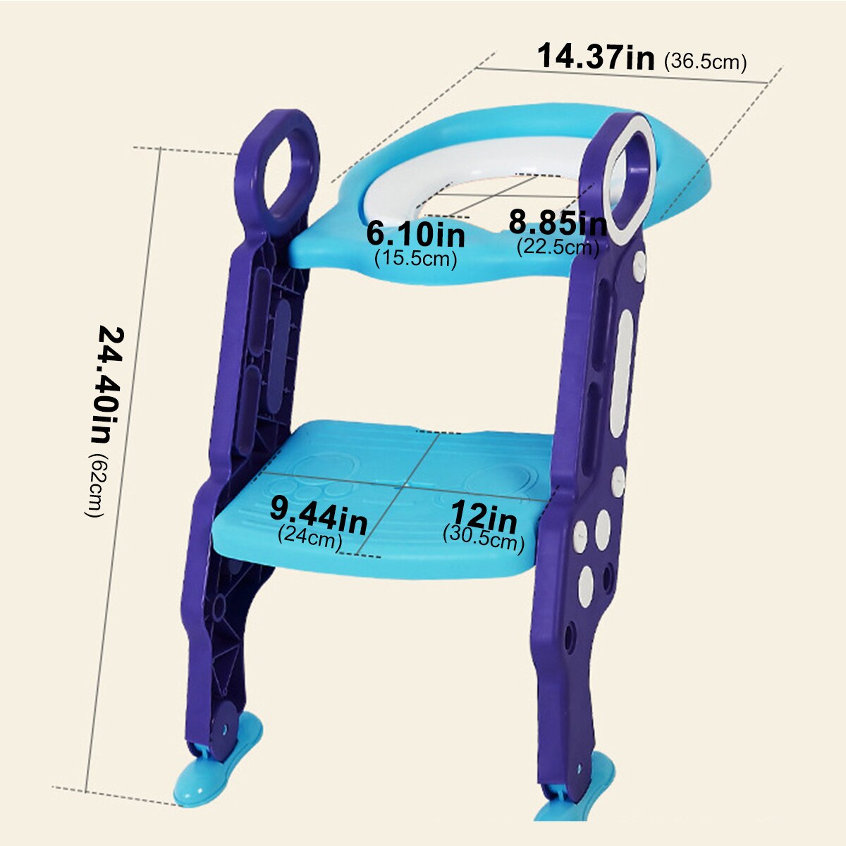 Baby Potty Toilet Training Seat With Stairs Folding Adjustable Toddlers WC Urinal Boys Girls Safe Soft Cushion Safety Chair