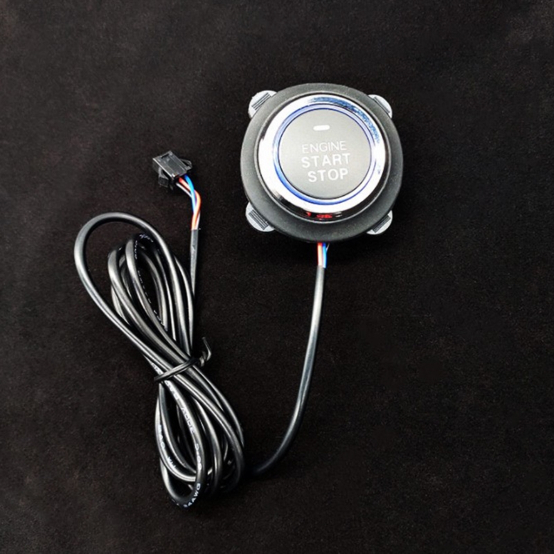 All Purpose Motorcycle Alarm Keyless Start System PKE Engine Starter Push Button Motor Theft Protection System .