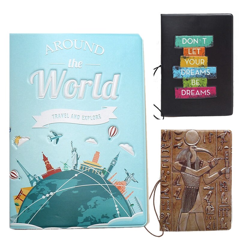 Funda de pasaporte de dibujos animados de animales, accesorios de viaje, soporte de pasaporte informal de PVC, tarjetero de pase de negocios, Cartera de mujer, tarjeta de identificación de crédito