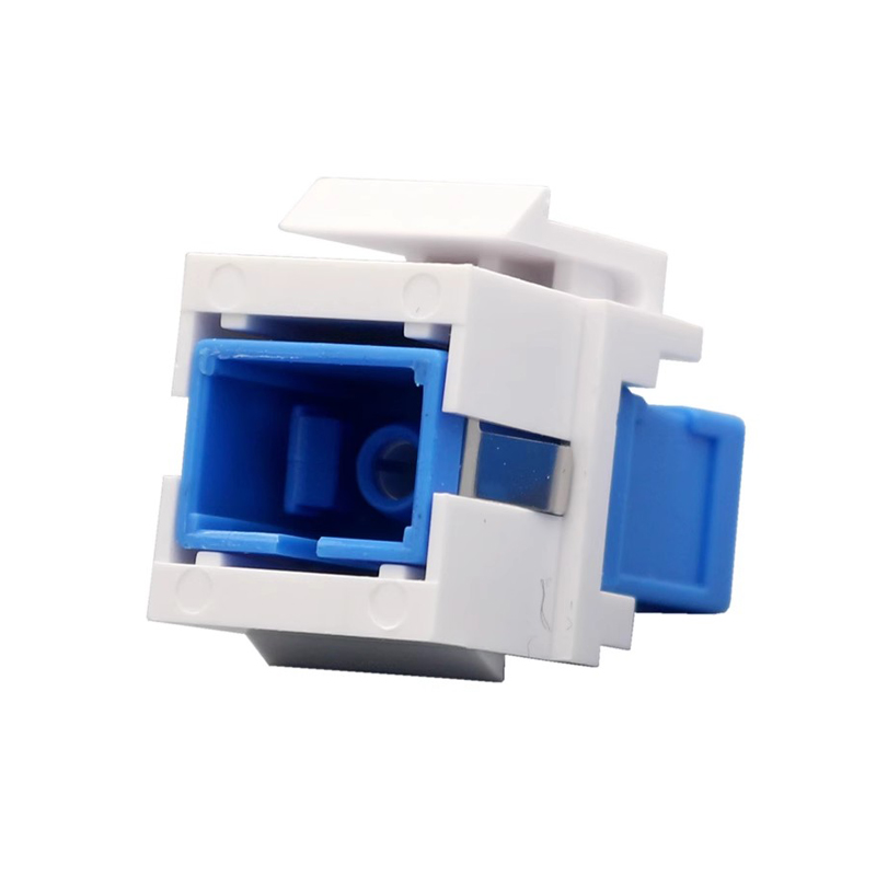 SC-SC APC Fiber Optic Connector Insert Keystone SC UPC Optical Single-Mode Adapter Coupler Jack Slot For Network Plug: Gold