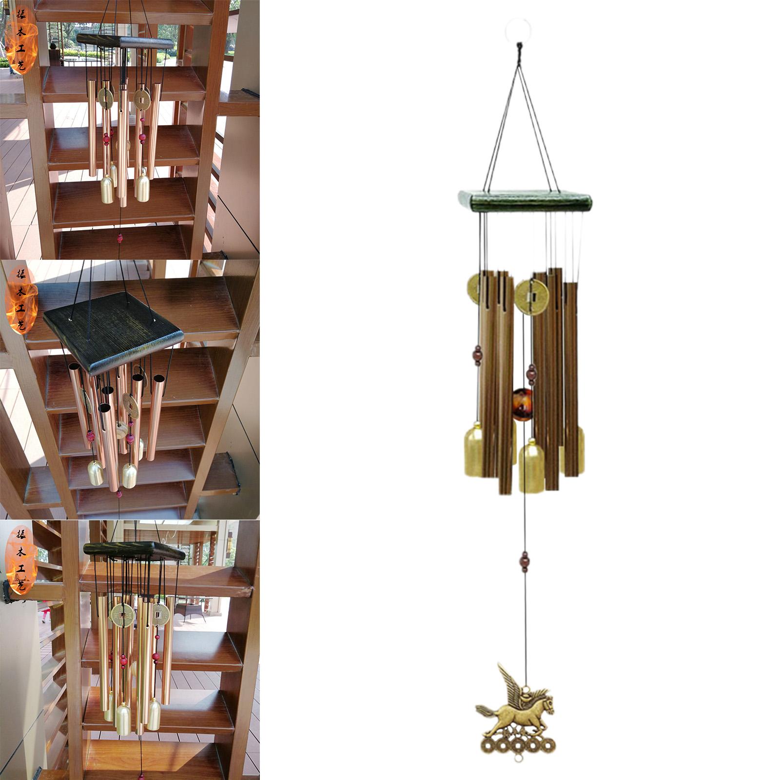 Aluminum Wind Chimes Hanging Decor Amazing Addition 61cm Total Length Windchime Bells for Outdoors Backyard Garden Porch