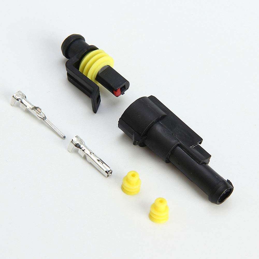 10 Kits 1 Pin Way Car Waterproof Wire Connector Plug Auto Electrical Wire Connectors AWG Terminal