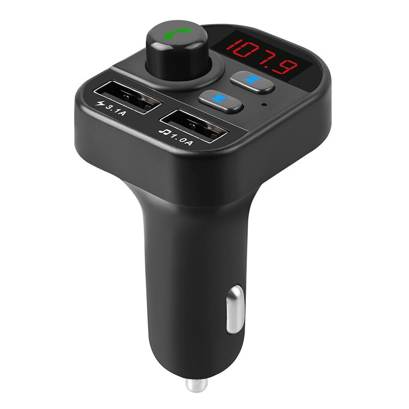 Bluetooth Wireless Handsfree Car FM Transmitter MP3 Player Dual USB Charger AA: Default Title