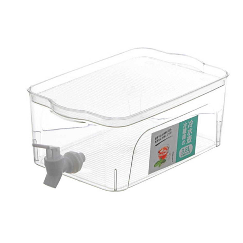 3.8L Beverage Container With Spigot &amp; Fruit Server Lid, Drink Dispenser, Lemon Juice Jug, Kitchen Drinkware Kettle Pot Bottle: Default Title