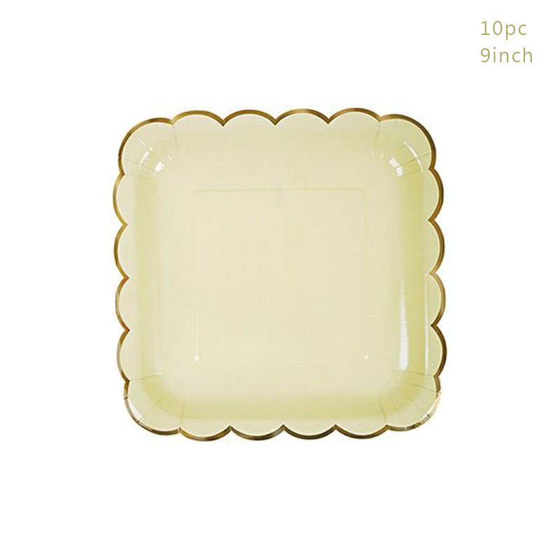 Disposable Tableware Paper Plate Lace Cups Stamping Lace Paper Plates Wedding Happy Birthday Party Supplies Baby Shower: light green