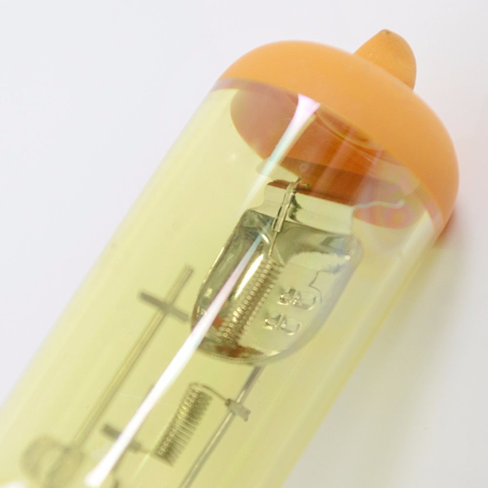 Hippcron H4 ampoule halogène 12 V 60/55 W verre jaune 3000 K Base en acier inoxydable Auto voiture brouillard lampe 2 pièces