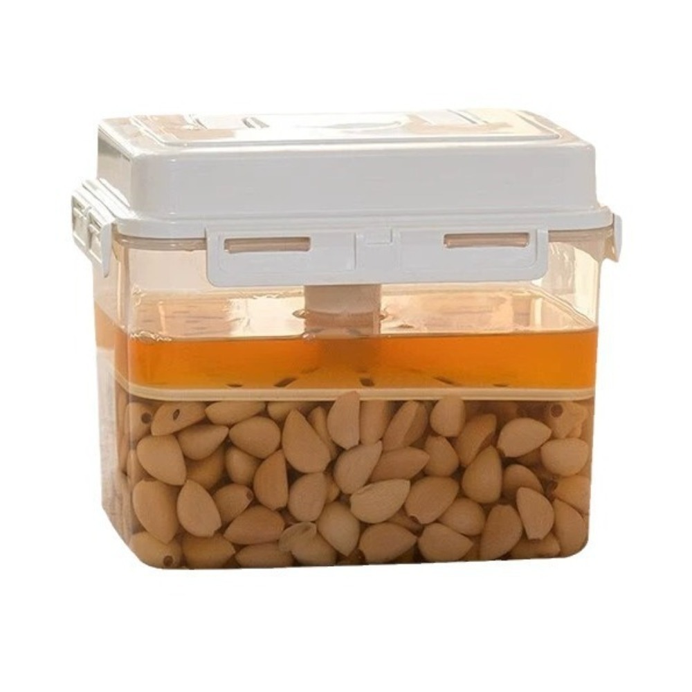 Tarro de pepinillos con plato de prensa, contenedor de Kimchi a prueba de fugas para pepinillo, chucrut, Oliva, contenedor de fermentación, 4/5L