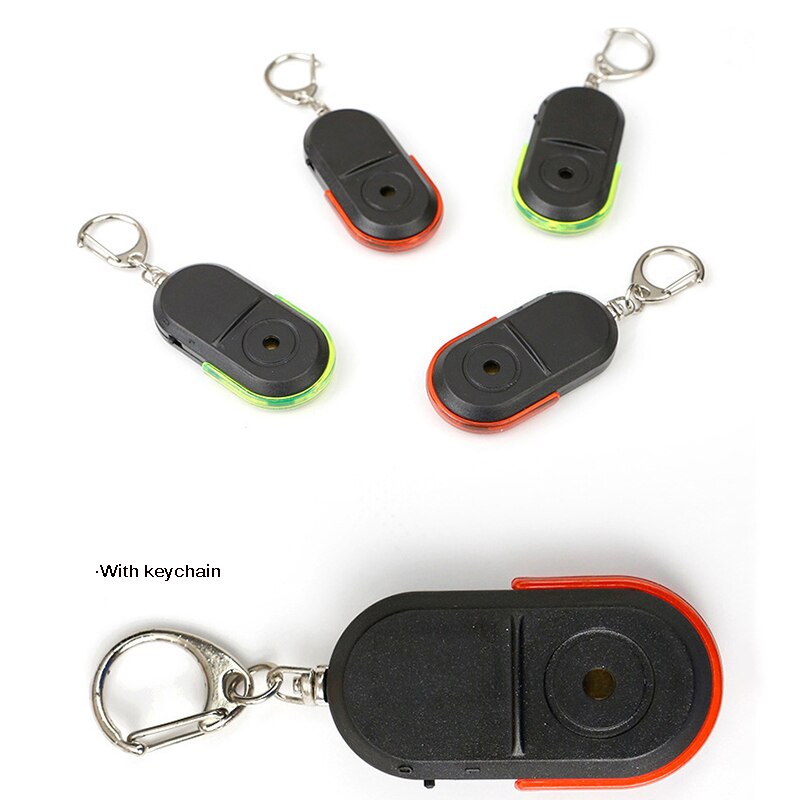 Mini Anti-lost Whistle Key Finder Wireless Alarm Smart Tag Key Locator Keychain Tracker Whistle Sound LED Light Things Tracker