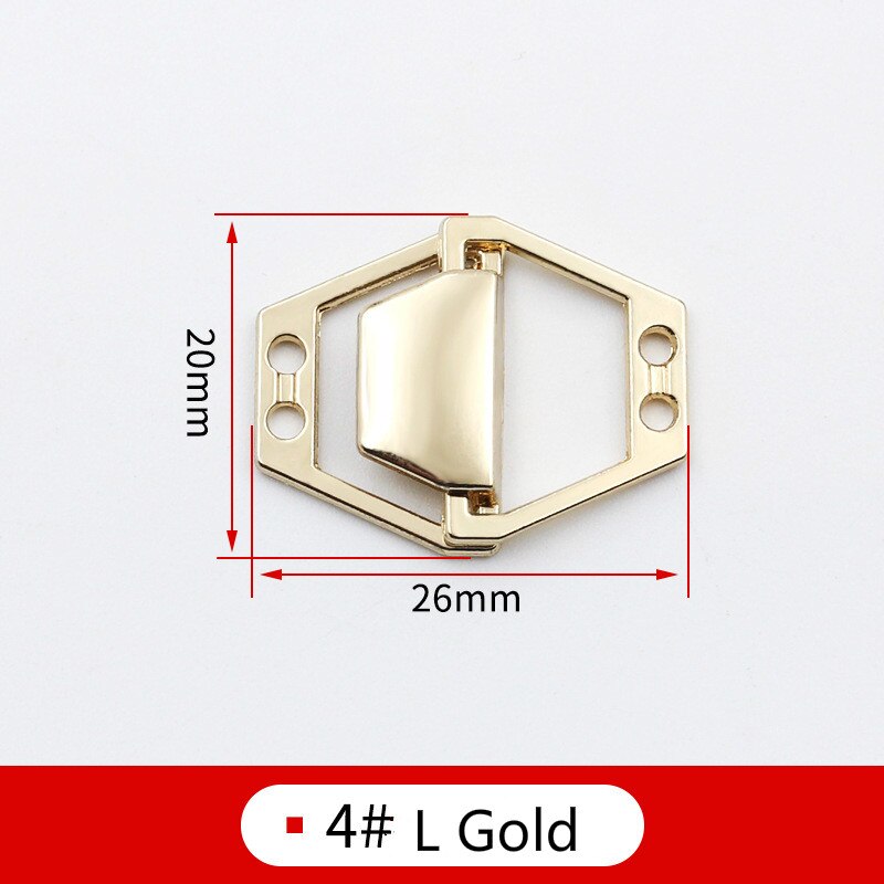 5 Pcs Metal Gecombineerd Gecombineerd Gesp Voor Bontjas Windjack Clip Sluiting Gespen Voor Handtas Vest Clip Gesp Voor Naaien: 4L