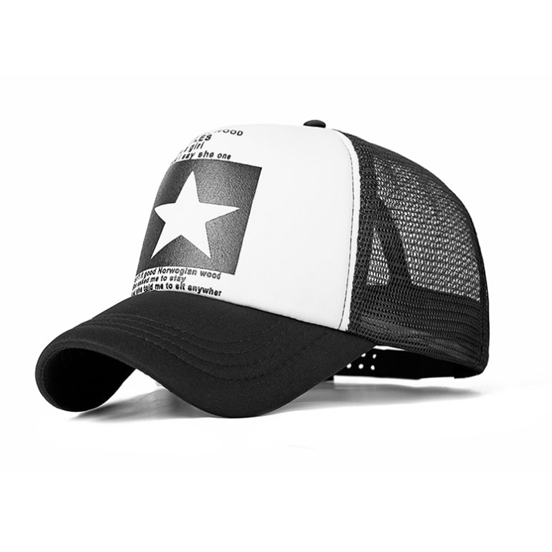 Gorra de béisbol de para mujer y hombre, transpirable, malla,