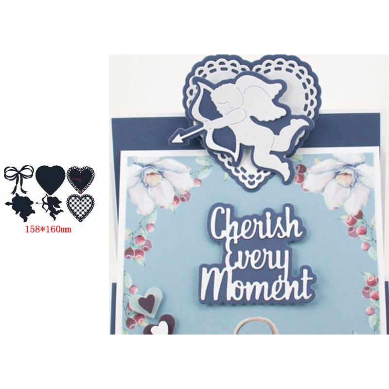 Flerdelad uppsättning av vackra snygga ramar med konstord kostnadseffektiva metallskärverktyg för diy scrapbooking album papperskort: 15