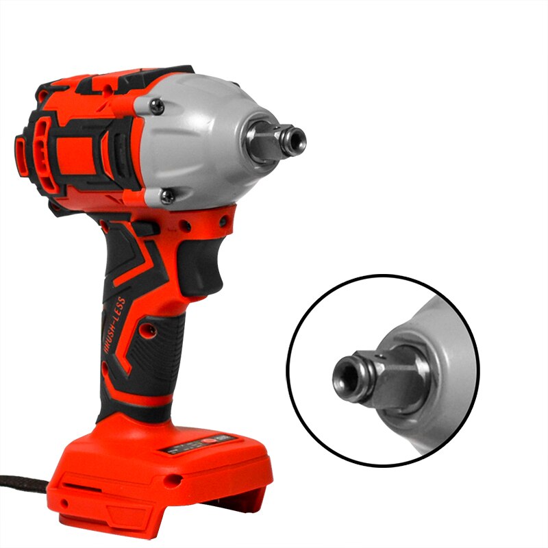 Cordless Brushless Electric Wrench Impact Wrench Socket Wrench Li-ion Battery Hand Drill Installation