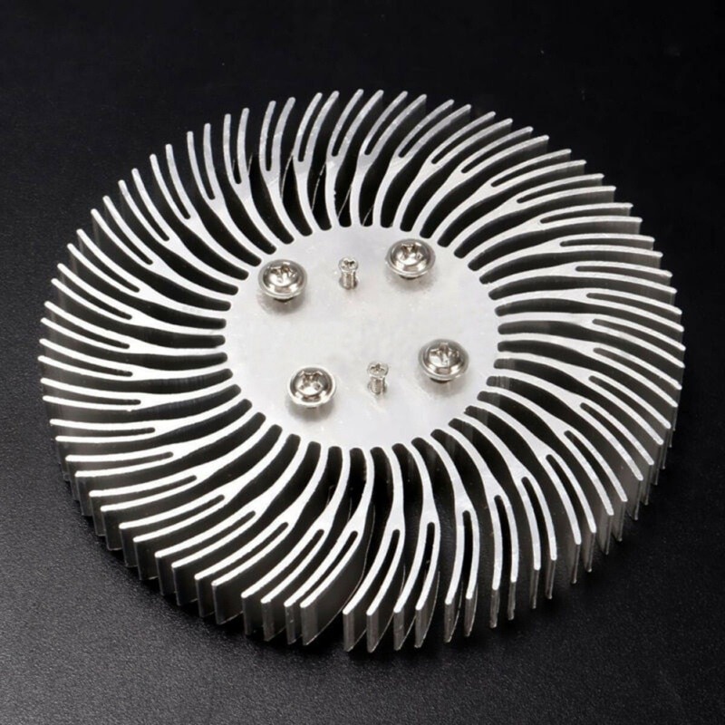 Runde Spirale Aluminium Kühlkörper Kühler LED Kühlkörper Kühler 90*10mm Für 10W hoch Energie LED Licht lampe
