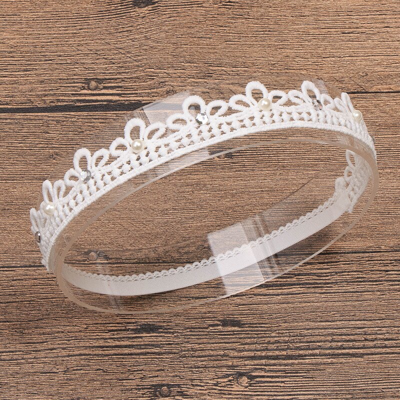 1 Pcs Baby bow girls Lace Headbands pearl flowers Headband Headwear Hair Band Baby Hair Accessories Girls Christmas: 3