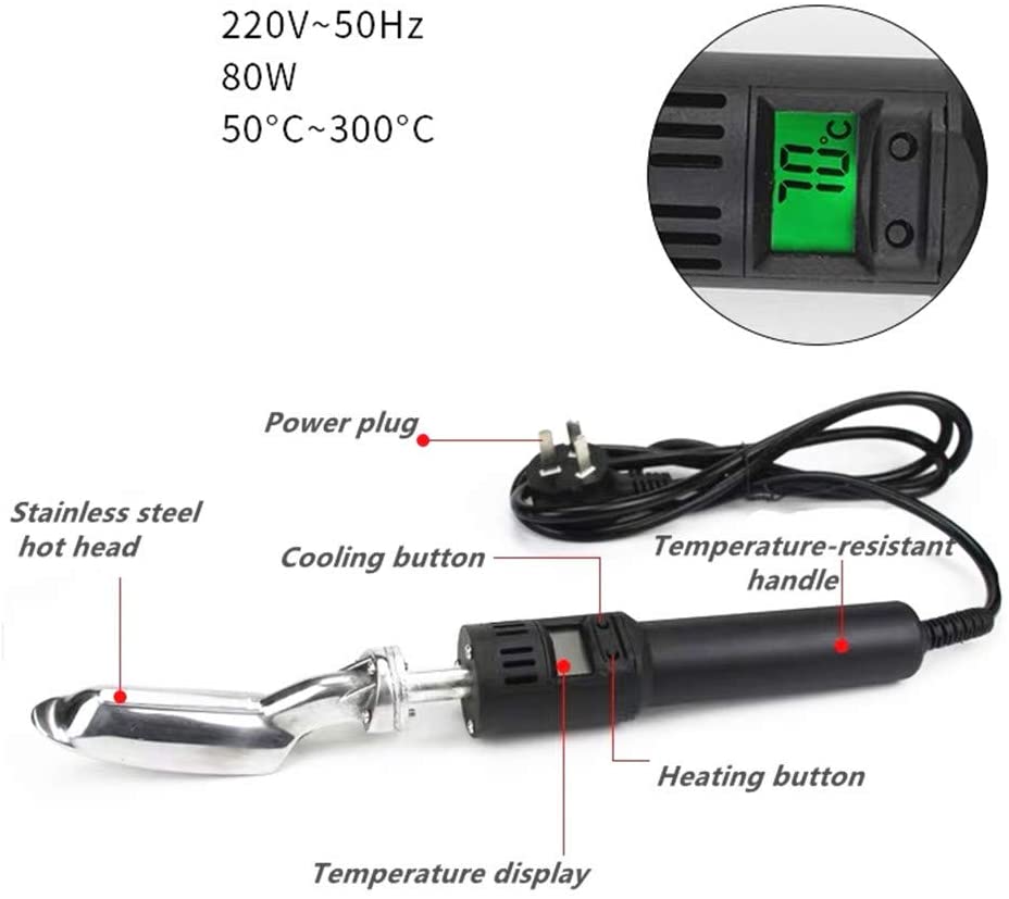 Display a LED maniglia elettrica Mini pelle rughe di ferro rimozione levigatura per abiti in pelle borsa in pelle scarpe stiratura