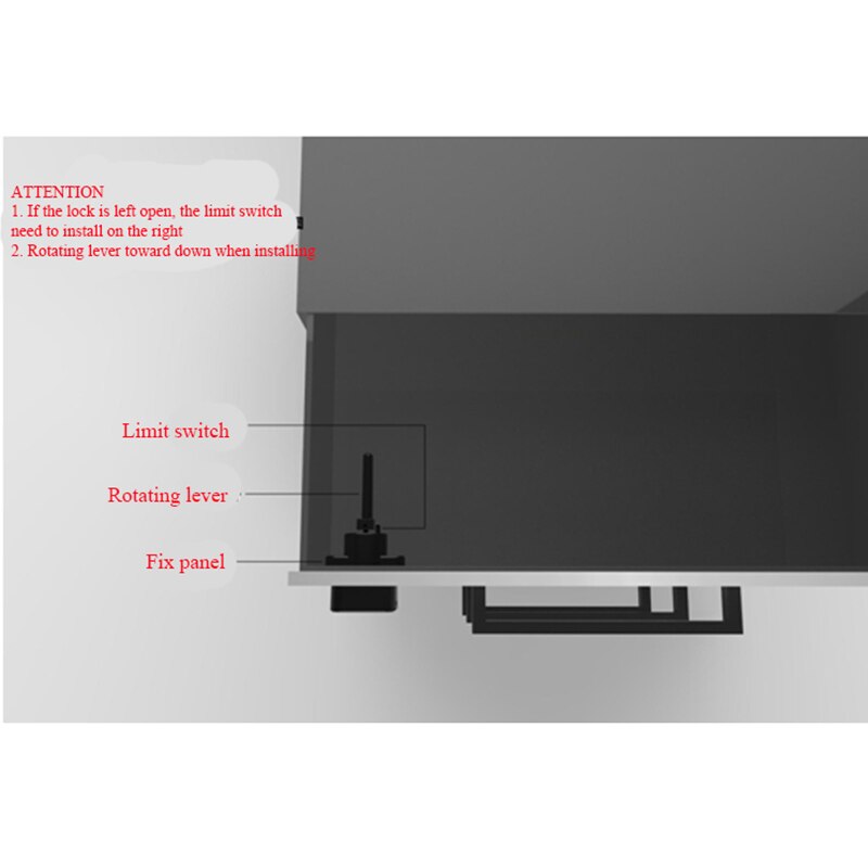 Smart Keyless Fingerprint Cabinet Lock Biometric Electric Lock for Office Drawer File Cabinet