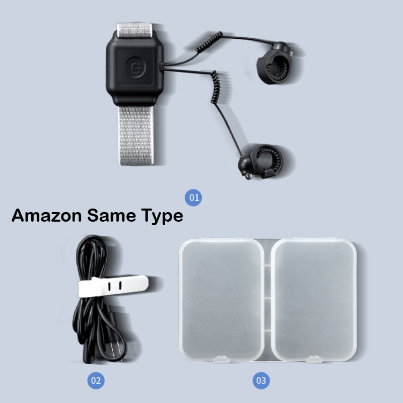 Beam Flexibility Finger Flashlight Rechargeable IP68 Waterproof Hands-Free Light for Repair, Outdoor Camping, Fishing, Long Life: changeable