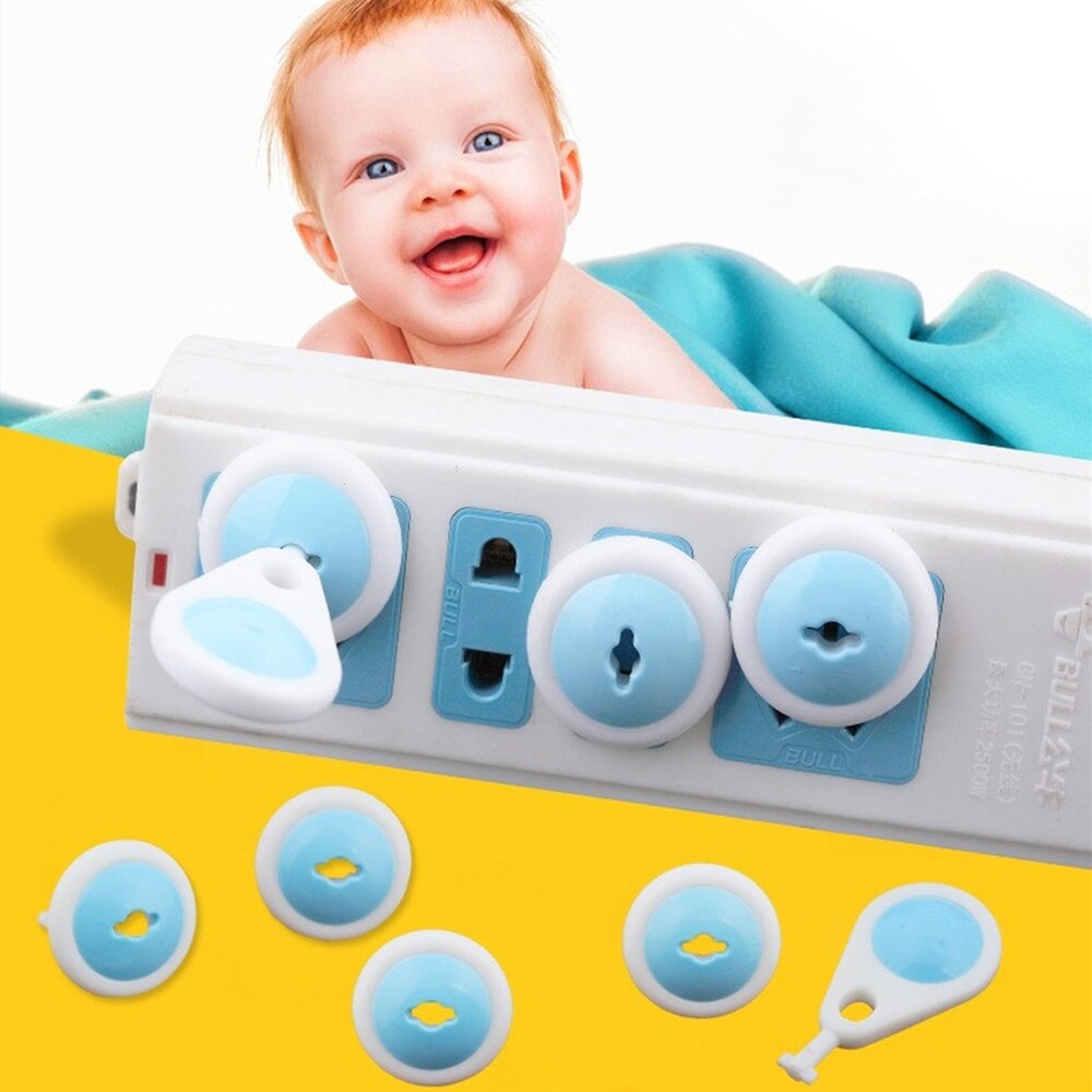 Bescherming 6 Pcs Russische Eu Europese Euro Security Kind Elektrische Stopcontact Plug Twee Fase Safe Lock Cover Baby Kids veiligheid