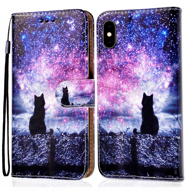 Leather Flip Wallet Cover For Alcatel 1S Cases Girls Boys Kids Cartoon Case For Alcatel 1S 1 S 5028D 5028Y 5024D Cover: Alcatel 1S 5028D / B6