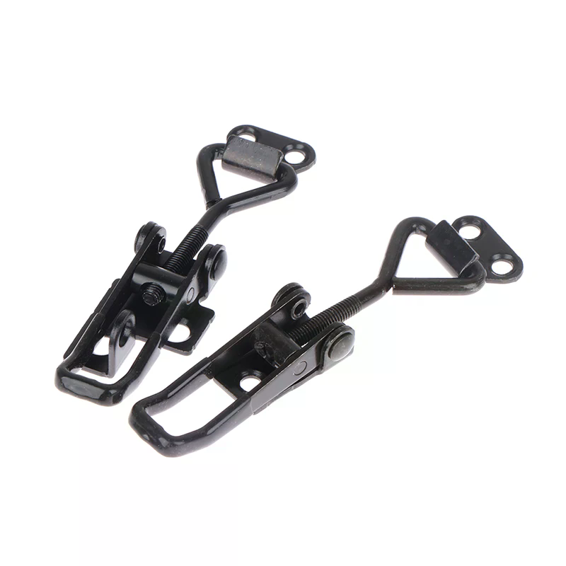 Elbow Clamp Black Quick Clamp Latch Clamp Box Cabinet Boxes Lever Handle Lock Hasp For Home Sliding Door Furniture Hardware
