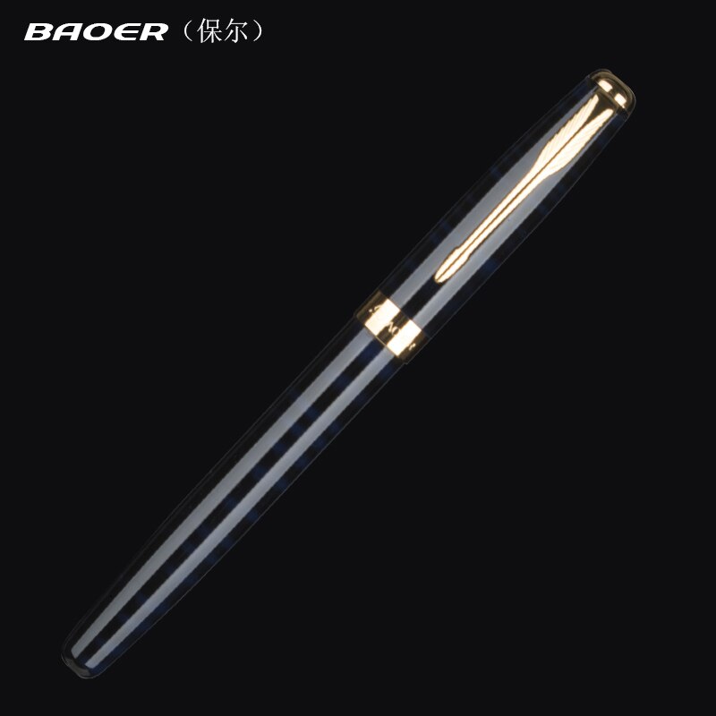 Baoer 388 Fine Penpunt 0.5 Mm Vulpen Financiën Luxe Metalen Inkt Pennen Kantoorbenodigdheden Schoolbenodigdheden