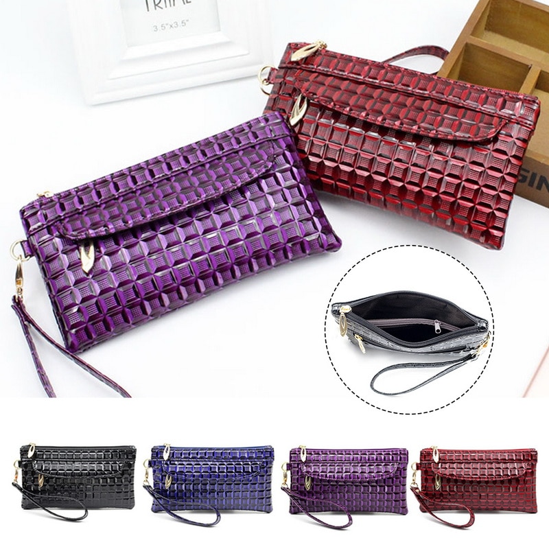 Monedero para mujer con de cocodrilo largo, tarjetero femenino con cremalleras dobles, Cartera de gran capacidad,