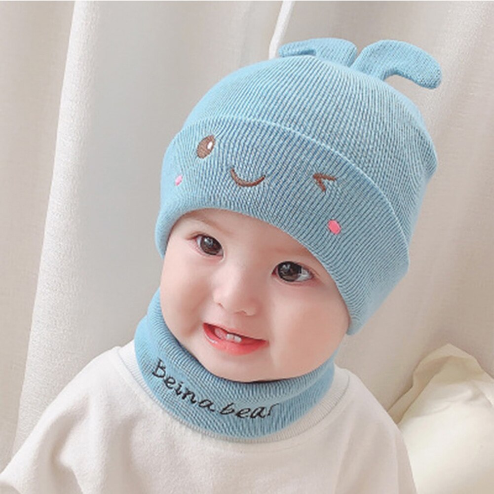Cartoon Fleece Knitted Cute Beanies Cap Soft Cold Resistance Leisure Lovely Thicken Knitted Hat Baby Winter Accessories: K