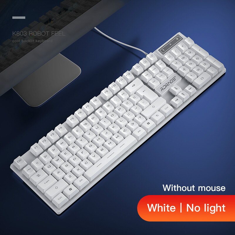 Gaming E-sport Keyboard and Mouse Wired Mechanical keyboard backlight Gamer keyboard mice 3200DPI Silent Mouse Set For PC laptop: Type 2