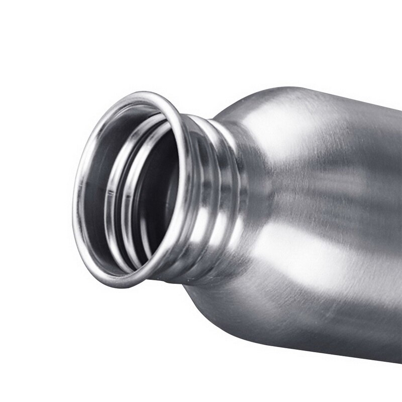 350/500/750ml grandes bouteilles d'eau de vélo d'extérieur en acier inoxydable à une seule couche pour bouilloire de sport