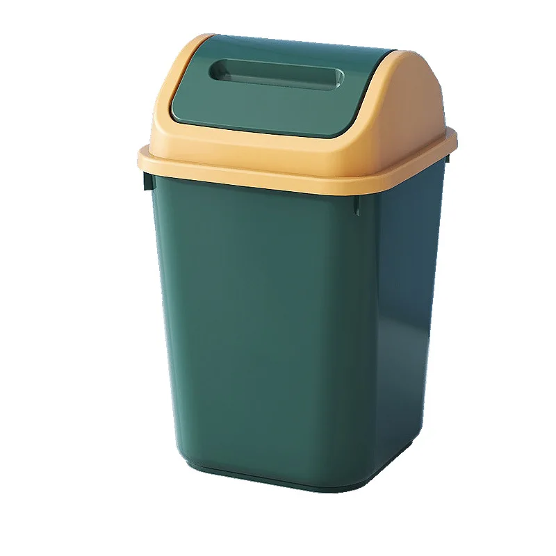 Duży, szczelny kosz na śmieci robić domu, łazienki, kuchni, salonu z pokrywą, plastikowy kwadratowy pojemnik na odpady robić sypialni.