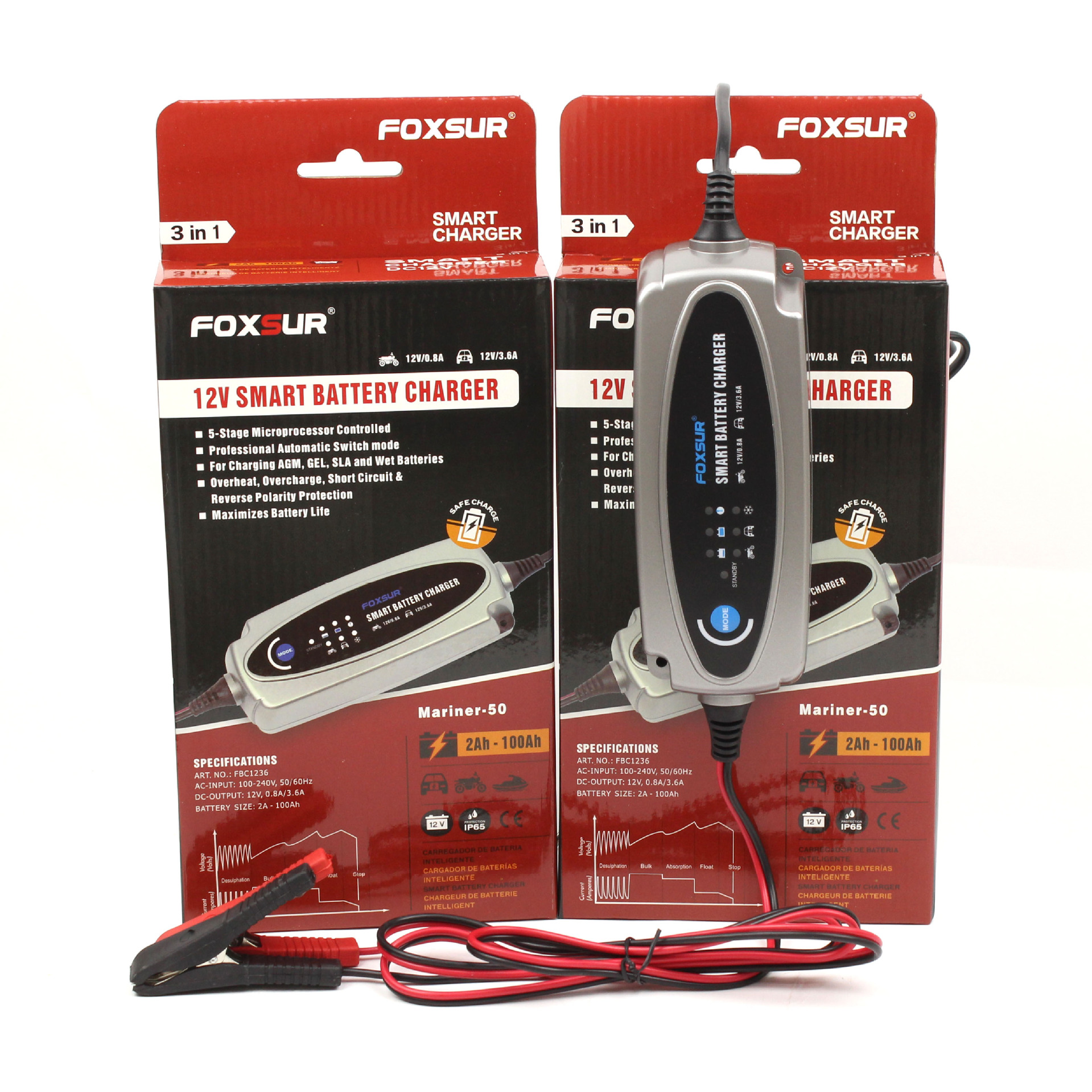 12V 0.8A 3.6a motorfiets acculader CTEK lader 5-stage charger