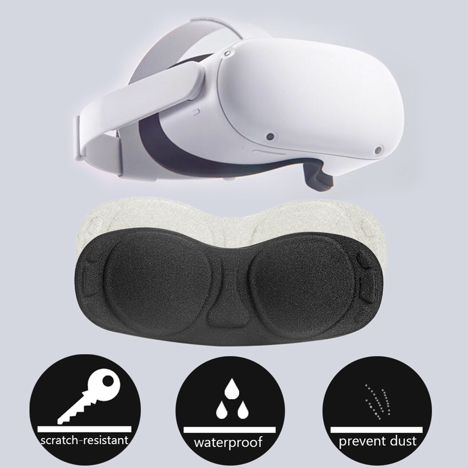 Vr Lens Anti Scratch Schoon Duurzame Volledige Case Lichtgewicht Beschermende Cover Scratch-Proof Protector Voor Oculus Quest2