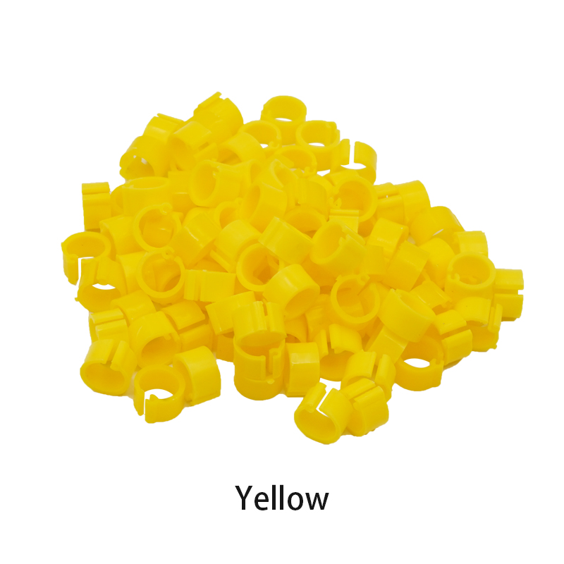100 Stuks Vogels Voeten Ring Plastic Clip Ringen voor Vogels Duif Kwartel Voetring Boerderij Dier Carrier Duif Accessoires Vogel benodigdheden: Luipaard