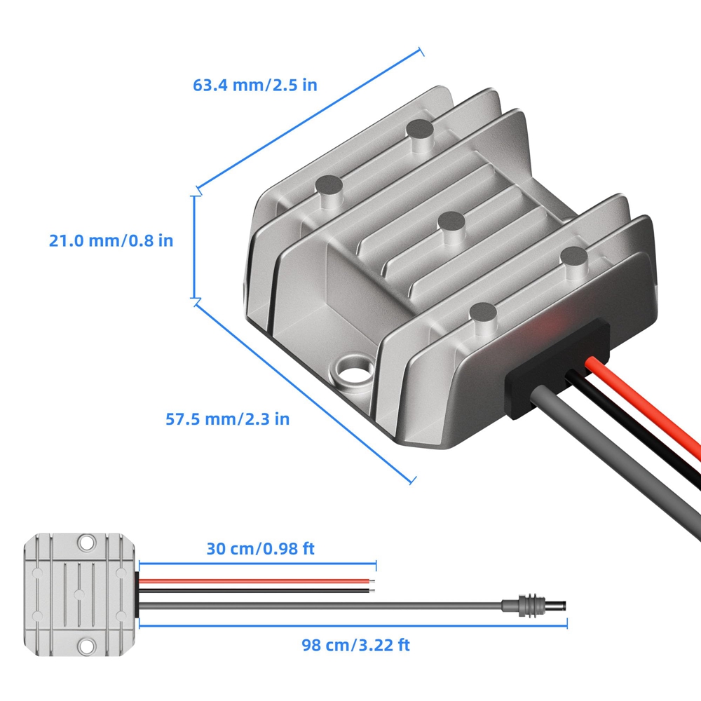 For Starlink Mini Step Up Power Cable 12V/24V to 30V 3.5A Converter with DC Power Cable 9V to 28V Input DC Step-Up Power Adapter