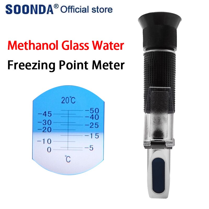 Refractometer Methanol Vriespunt Meter Auto Glasreiniger Vriespunt Tester Meetinstrumenten Gereedschap