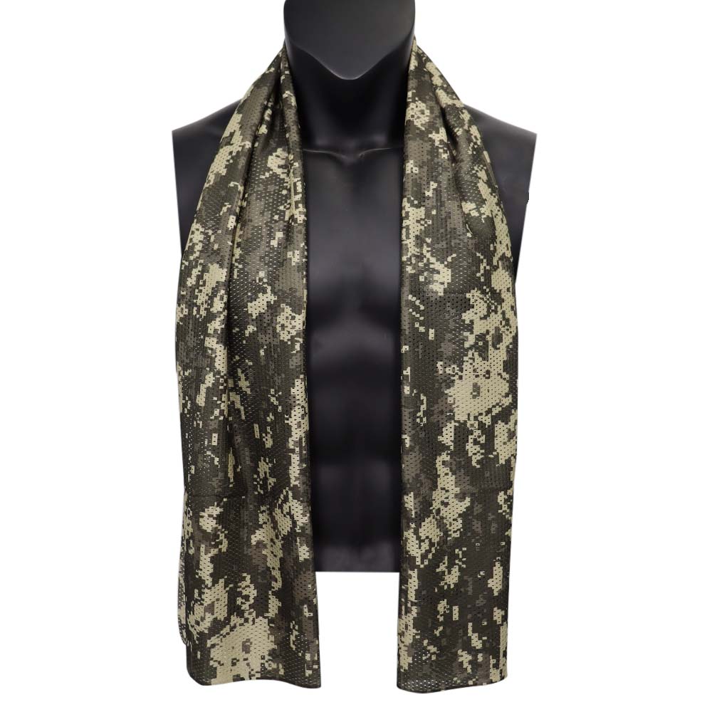 Jagd Gittergewebe Atmungsaktive Schal 165*48 cm Taktische Bandana Spezielle Bedienungen Tarnung Gesicht Handtuch Gewehr Tarnung Netz: verrotten