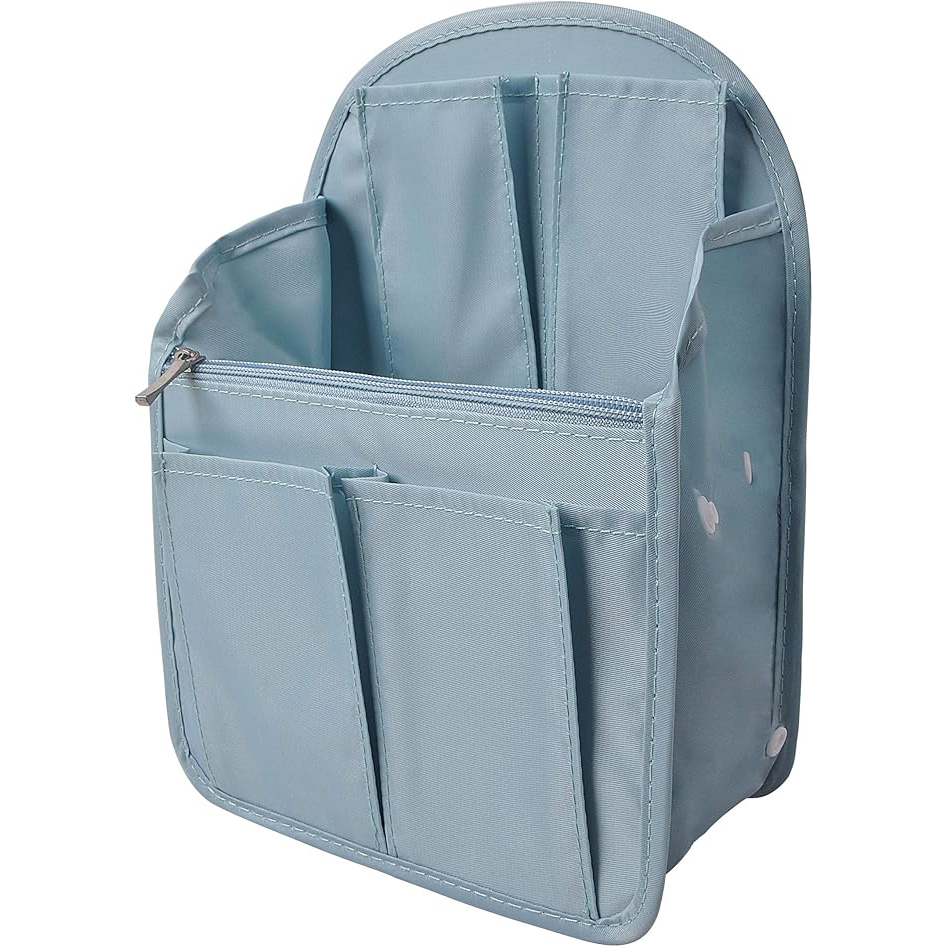 Organizador de mochila con forro insertado, bolsa de viaje colgante en bolsa con muchos bolsillos: M / Azul cielo