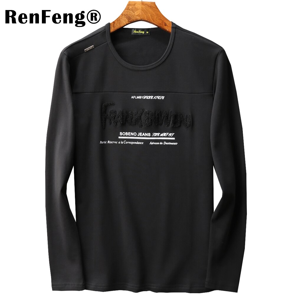 Forår efterår undertrøje bomuld varm bund skjorte termisk undertøj plus fløjl lange underbukser herre langærmet t-shirt herre