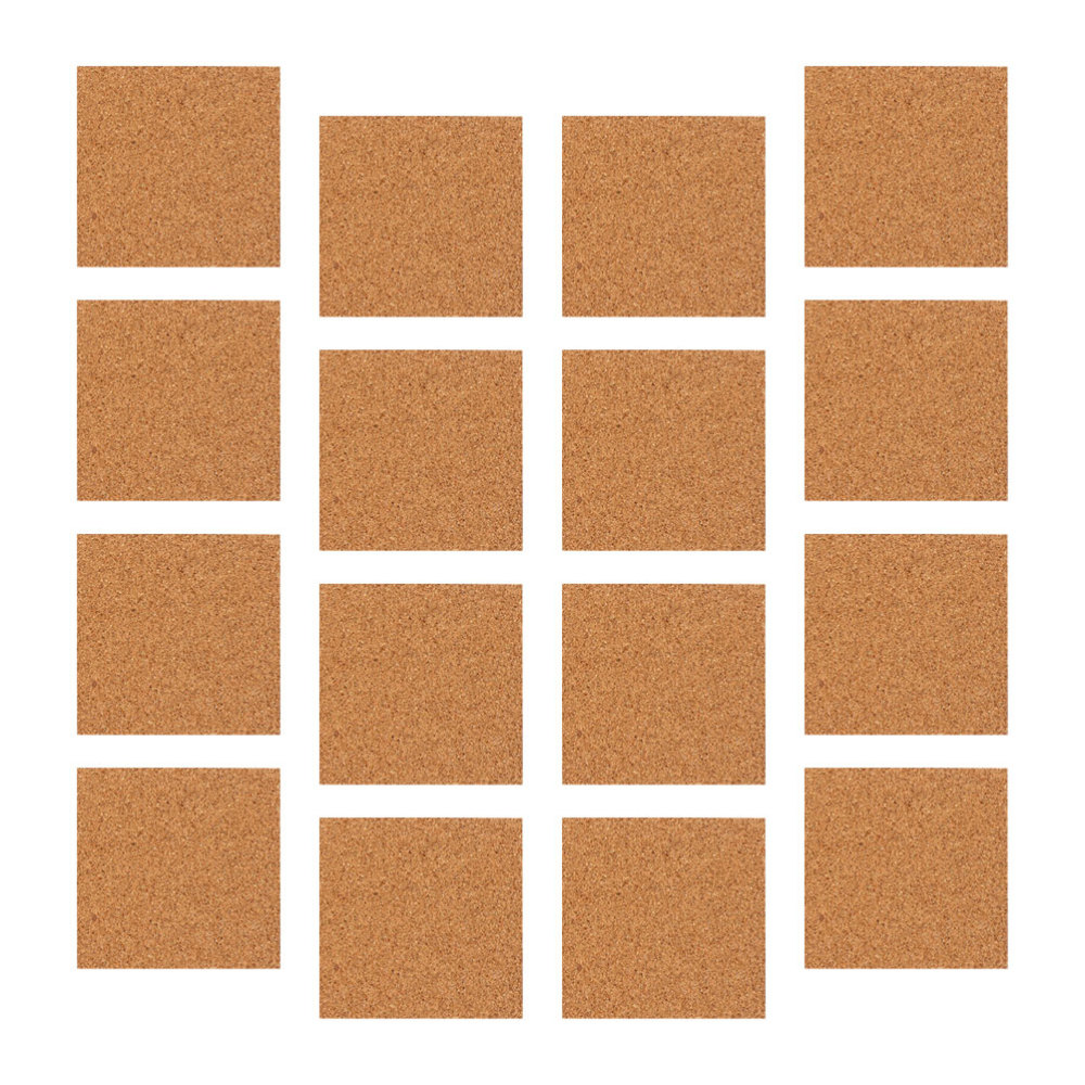 36pcs Self-adhesive Cork Coasters Squares Cork Mats Cork Backing Sheets for Coasters DIY Crafts Supplies(10x10cm)