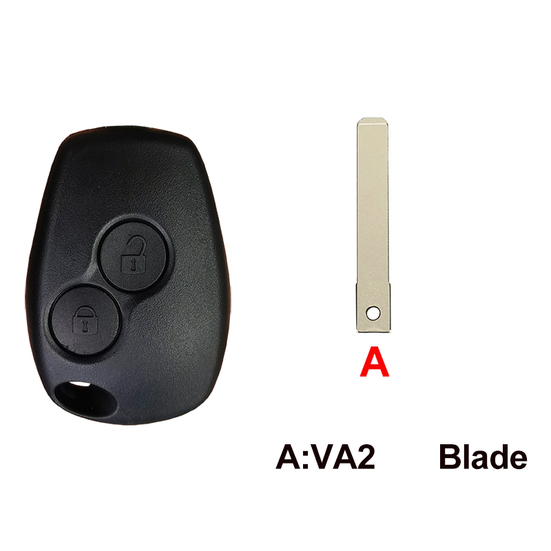 YOCASTY carcasa para llave remota para Renault Clio Modus Kangoo Master Vauxhall Trafic Twingo Movano Vivaro Primastar Logan Sandero: Negro / 5 Botones
