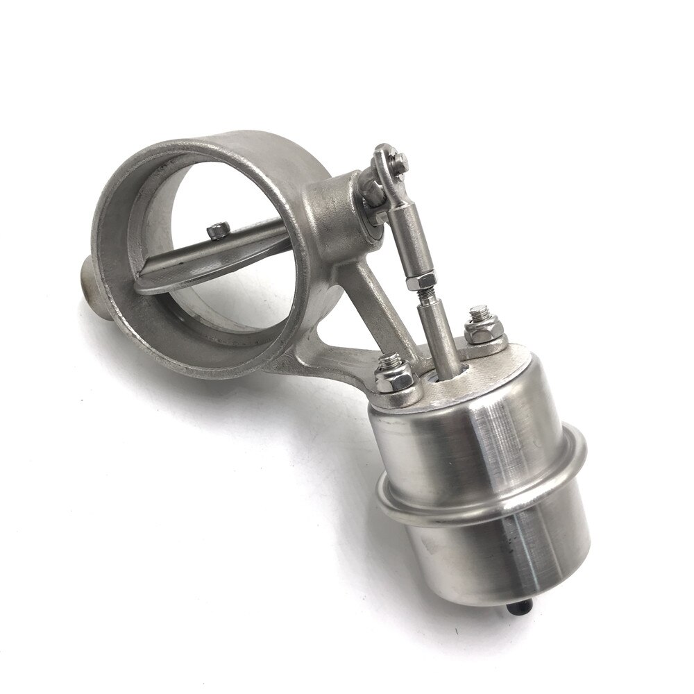 Stainless steel Variable Exhaust Control Valve Set Vacuum Actuator 76 MM pipe Open Style 63MM Exhaust valve