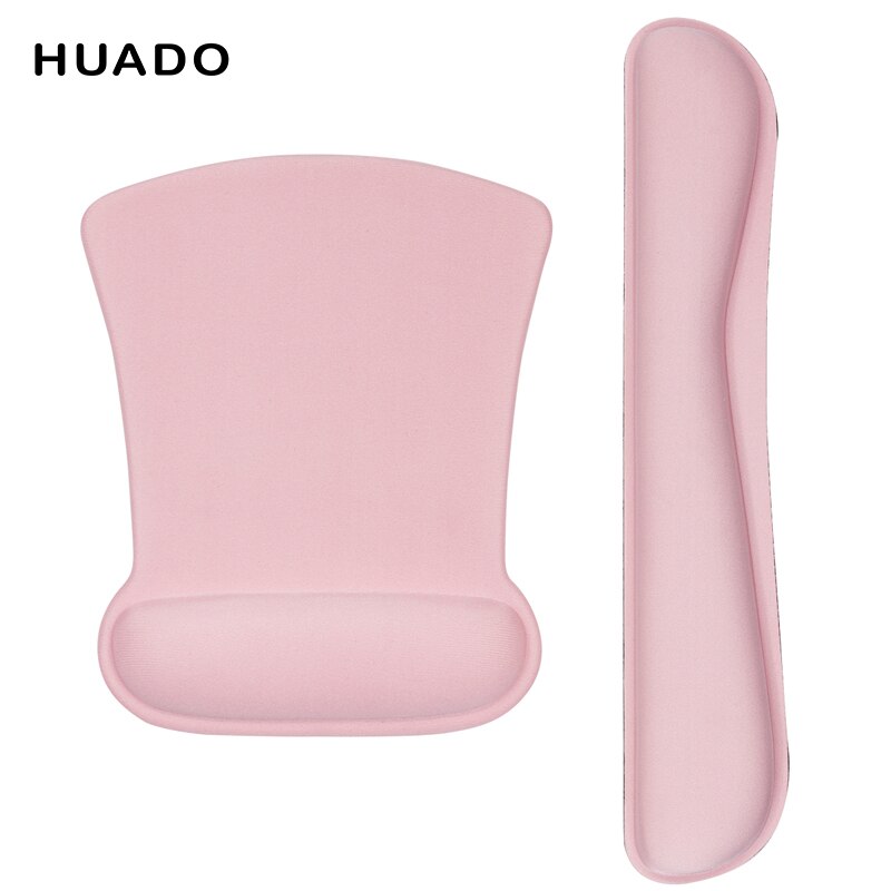 Ergonomie Mauspad aus Memory-Schaum mit Handgelenkauflage, Hand- und Handgelenk-Mauspad, rutschfeste Gummiunterseite