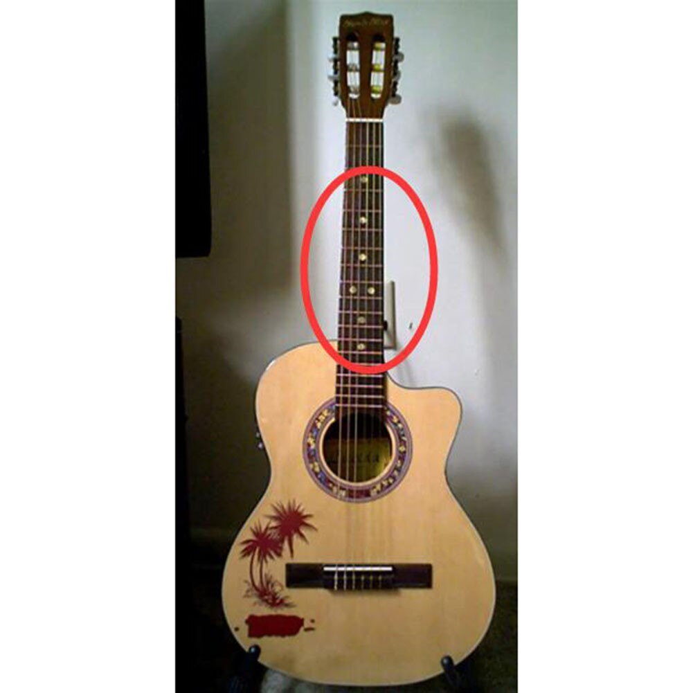 Diapasón de Oro para guitarra, marcador lateral de diapasón con puntos de 2/3/4/5/6MM, nácar, 12 unidades