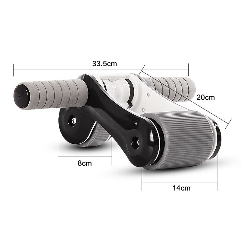 Detachable Fold ABS Double Wheels Ab Rollers Home Mute Women Slim Fitness Gym Coaster Belly Muscle Exercise Strength Training