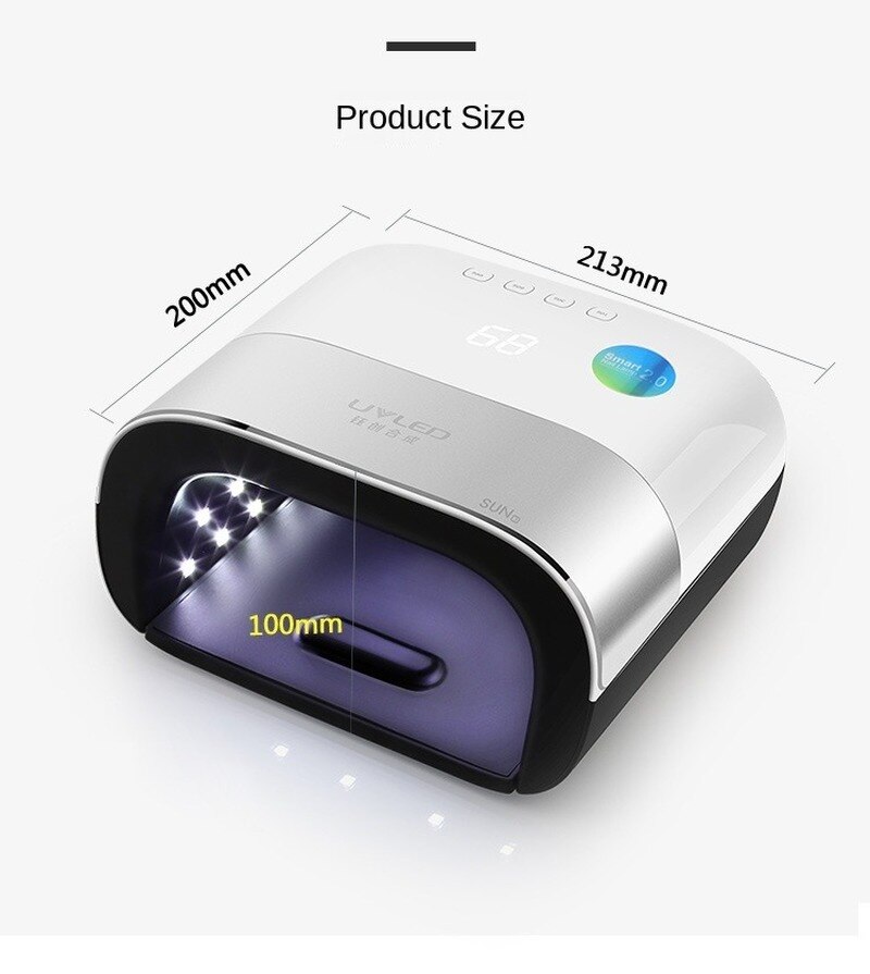 Lámpara UV LED de 48W para secado de uñas, 36 piezas, esmalte en Gel, temporizador inteligente, herramienta de manicura con Sensor automático