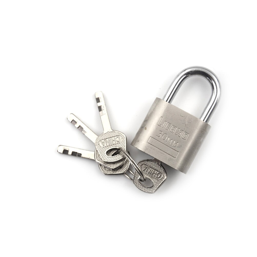 1 set kastbagagebeveiligingssloten van metaal met 3 sleutels