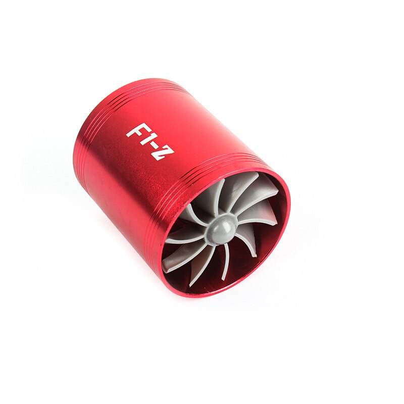 FORAUTO coche compresor gasolina ahorro de combustible ventilador de aire del coche de doble turbocompresor turbo F1-Z para motor de vehículo Modificación de coche M